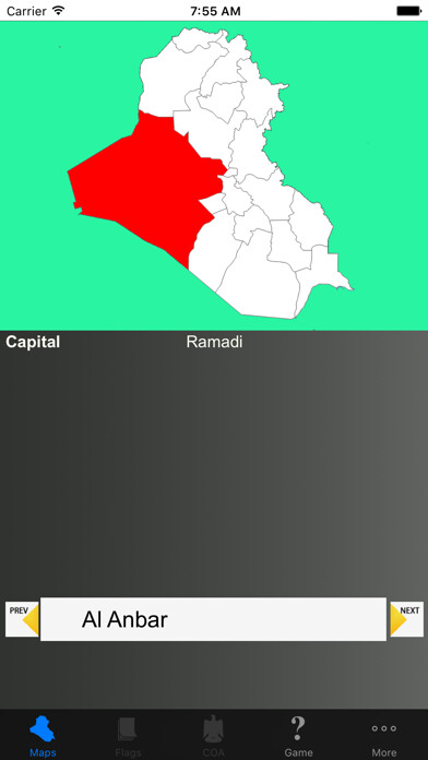 Emulate iPhone app Iraq State Maps and Capitals using MyAndroid Emulate iPhone app Iraq State Maps and Capitals using MyAndroid
