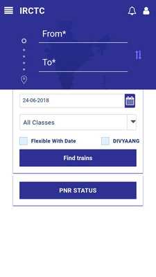 Emulate Android APK IRCTC tatkal fast ticket booking app