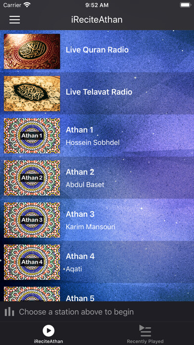 Emulate iPhone app iReciteAthan using MyAndroid Emulate iPhone app iReciteAthan using MyAndroid