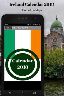 Emulate Android APK Ireland Calendar 2018 with holidays Emulate Android APK Ireland Calendar 2018 with holidays