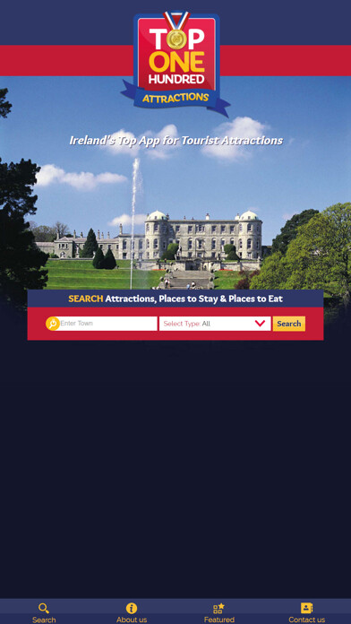 Emulate iPhone app Ireland Top 100 Attractions using MyAndroid