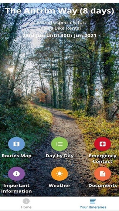 Emulate iPhone app Ireland Walk Hike Bike App using MyAndroid Emulate iPhone app Ireland Walk Hike Bike App using MyAndroid