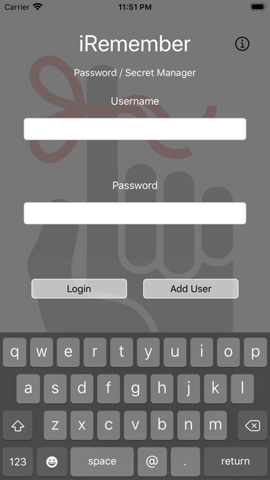 Emulate iPhone app iRemember - Password Manager using MyAndroid Emulate iPhone app iRemember - Password Manager using MyAndroid