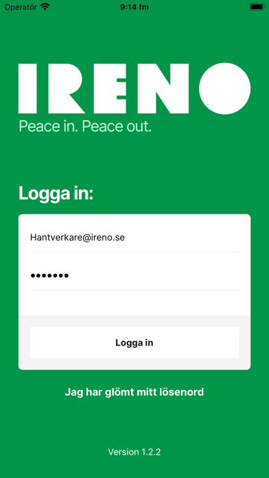 Emulate iPhone app Ireno Business using MyAndroid