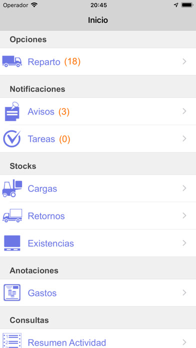 Emulate iPhone app iReparto using MyAndroid