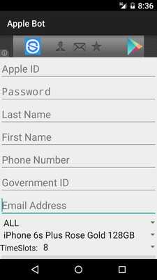 Emulate Android APK iReserve Bot 2016 Emulate Android APK iReserve Bot 2016