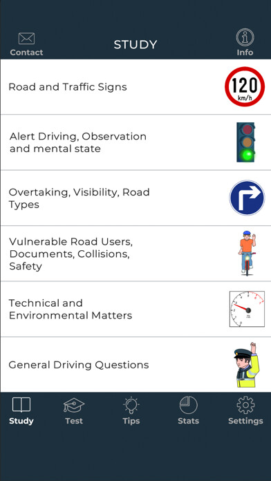 Emulate iPhone app Irish Driver Theory Test using MyAndroid