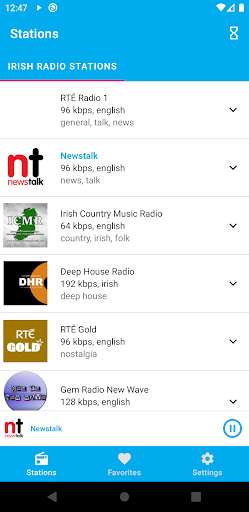 Run android online APK Irish Radio Stations - FM Streaming from MyAndroid or emulate Irish Radio Stations - FM Streaming using MyAndroid