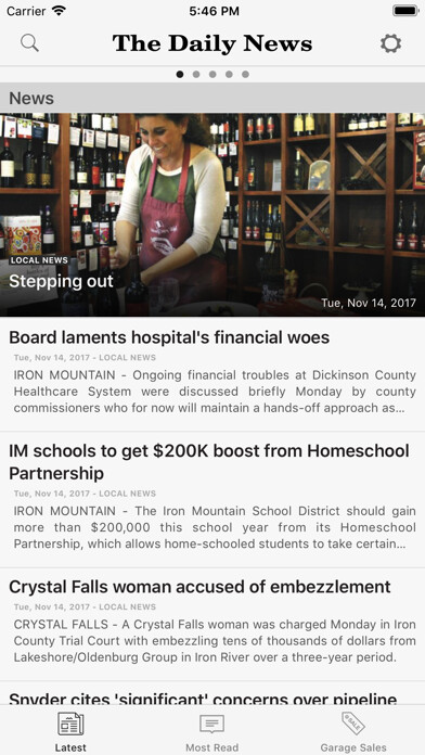 Emulate iPhone app Iron Mountain Daily News using MyAndroid Emulate iPhone app Iron Mountain Daily News using MyAndroid
