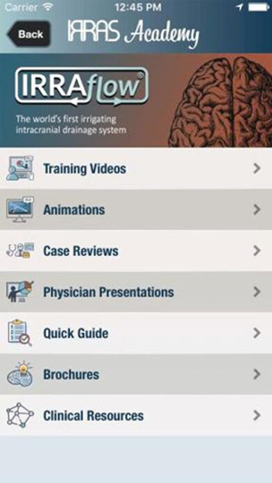 Emulate iPhone app IRRAS Academy using MyAndroid Emulate iPhone app IRRAS Academy using MyAndroid