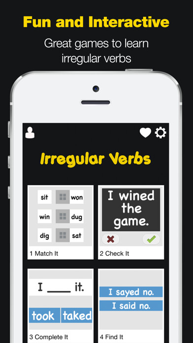 Emulate iPhone app Irregular Verbs - English Grammar Games using MyAndroid Emulate iPhone app Irregular Verbs - English Grammar Games using MyAndroid