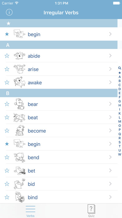 Emulate iPhone app iRregular Verbs Master using MyAndroid Emulate iPhone app iRregular Verbs Master using MyAndroid