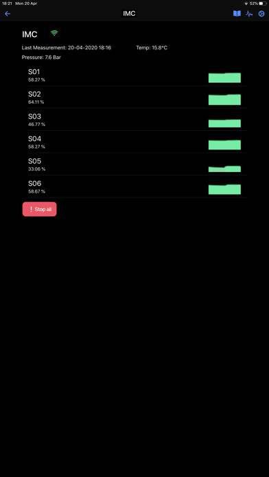 Emulate iPhone app Irrigation Moisture Control V2 using MyAndroid