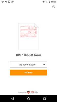 Emulate Android APK IRS Form 1099 R: Sign Tax Digital eForm