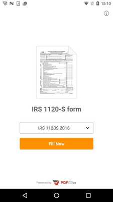 Emulate Android APK IRS Form 1120 S: Sign Income Tax Return eForm Emulate Android APK IRS Form 1120 S: Sign Income Tax Return eForm