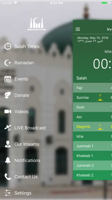 Emulate iPhone app Irving Masjid using MyAndroid Emulate iPhone app Irving Masjid using MyAndroid