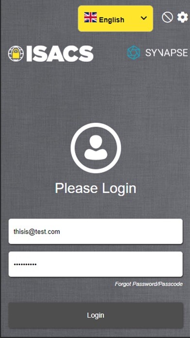 Emulate iPhone app ISACS - Synapse using MyAndroid