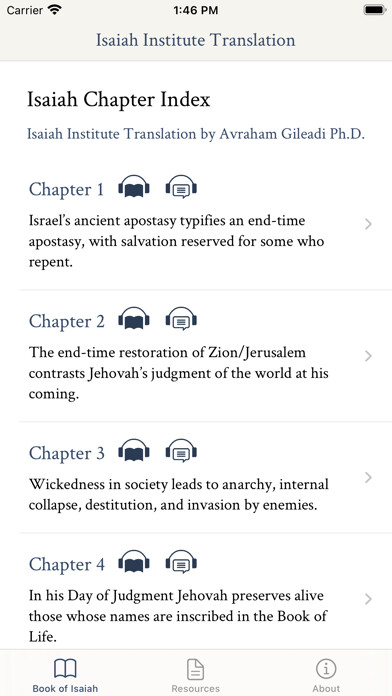 Emulate iPhone app Isaiah Explained using MyAndroid