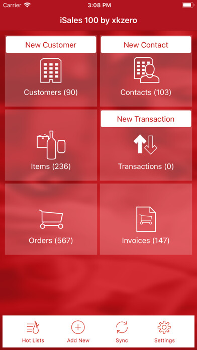 Emulate iPhone app iSales 100 using MyAndroid