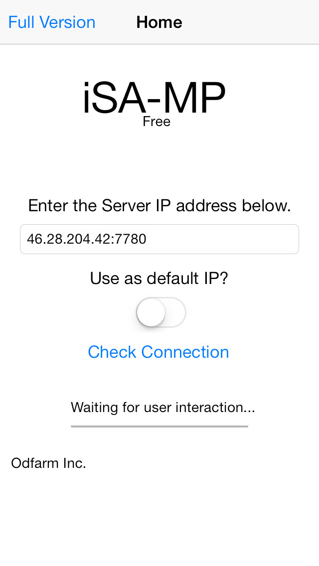 Emulate iPhone app iSA-MP using MyAndroid