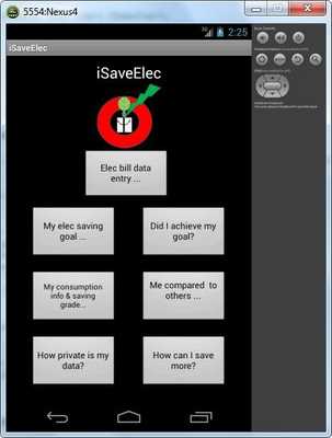 Emulate Android APK iSaveElec_v2