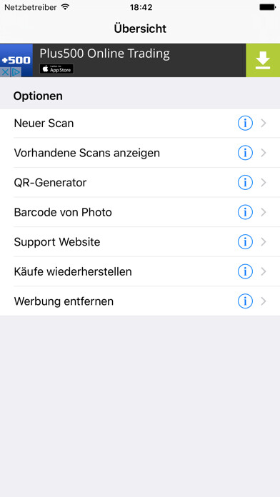 Emulate iPhone app iScan Barcode using MyAndroid