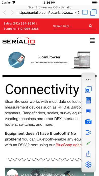 Emulate iPhone app iScanBrowser using MyAndroid