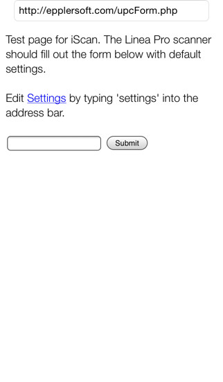 Emulate iPhone app iScan - Scan Barcodes to Web using MyAndroid