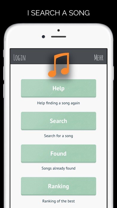 Emulate iPhone app I search a song using MyAndroid