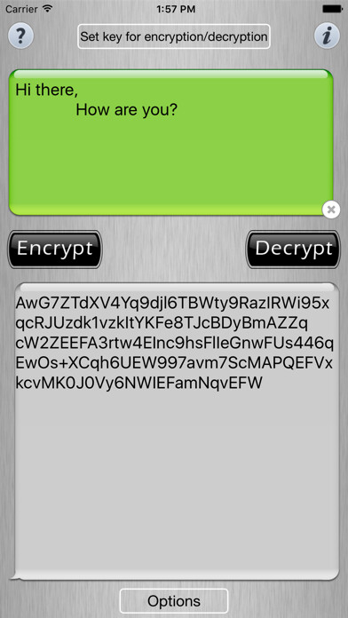 Emulate iPhone app iSecret Message using MyAndroid