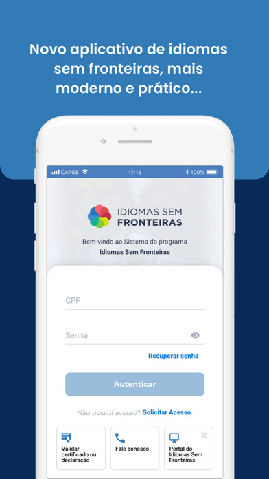 Emulate iPhone app IsF-Aluno using MyAndroid