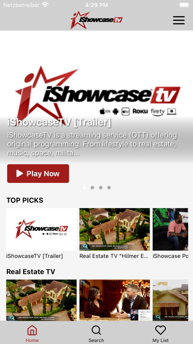 Emulate iPhone app iShowcaseTV using MyAndroid Emulate iPhone app iShowcaseTV using MyAndroid