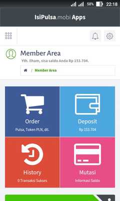 Emulate Android APK IsiPulsa.mobi Emulate Android APK IsiPulsa.mobi