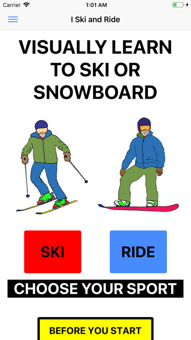 Emulate iPhone app I Ski and Ride using MyAndroid