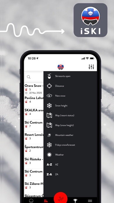 Emulate iPhone app iSKI Slovakia - Ski/Snow Guide using MyAndroid