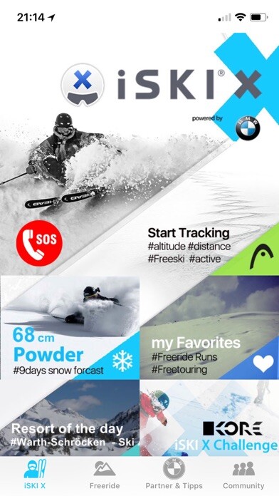 Emulate iPhone app iSKI X - Freerider using MyAndroid