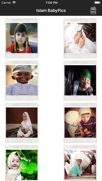 Emulate iPhone app Islam Babypics using MyAndroid