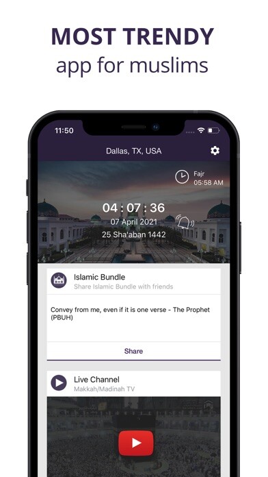 Emulate iPhone app Islamic Bundle: Athan Time Pro using MyAndroid