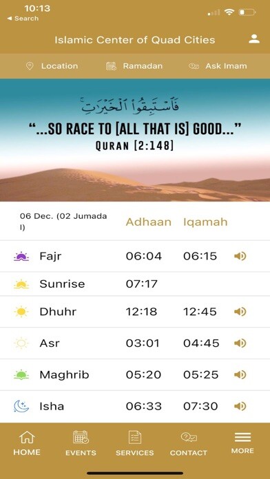 Emulate iPhone app Islamic Center of Quad Cities using MyAndroid Emulate iPhone app Islamic Center of Quad Cities using MyAndroid