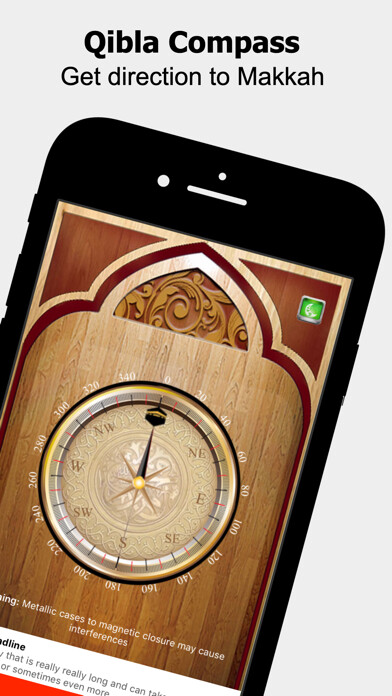 Emulate iPhone app Islamic Qibla Pro using MyAndroid