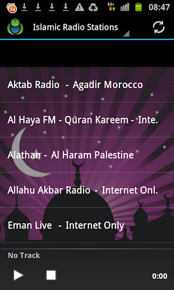 Emulate Android APK Islamic Radio Stations