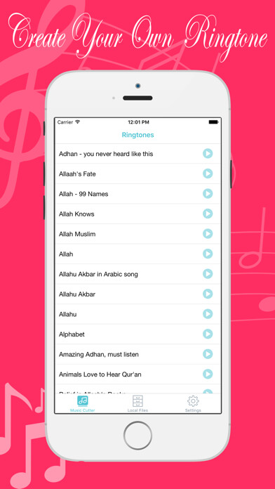 Emulate iPhone app Islamic Ringtones Maker Free - MP3 Cutter Editor and Trimming Audio/Voice/Song Trimmer using MyAndroid Emulate iPhone app Islamic Ringtones Maker Free - MP3 Cutter Editor and Trimming Audio/Voice/Song Trimmer using MyAndroid