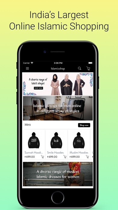 Emulate iPhone app Islamic Shop - Online Shopping using MyAndroid Emulate iPhone app Islamic Shop - Online Shopping using MyAndroid