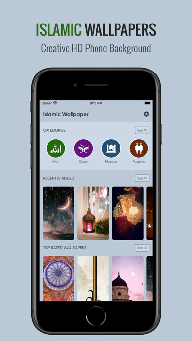 Emulate iPhone app Islamic Wallpapers & Themes using MyAndroid Emulate iPhone app Islamic Wallpapers & Themes using MyAndroid