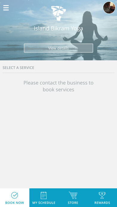Emulate iPhone app Island Bikram Yoga using MyAndroid