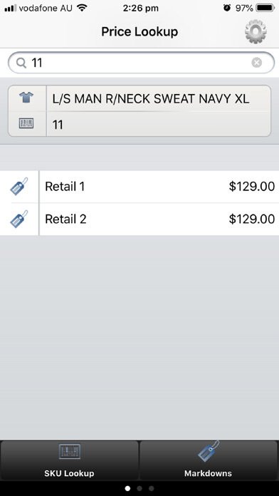 Emulate iPhone app Island Pacific Price Check using MyAndroid