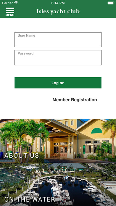 Emulate iPhone app Isles Yacht Club using MyAndroid