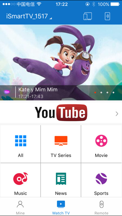 Emulate iPhone app iSmartTV using MyAndroid Emulate iPhone app iSmartTV using MyAndroid