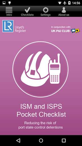 Emulate Android APK ISM  ISPS Pocket Checklist