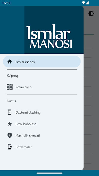 Run android online APK Ismlar manosi - O‘zbek from MyAndroid or emulate Ismlar manosi - O‘zbek using MyAndroid Run android online APK Ismlar manosi - O‘zbek from MyAndroid or emulate Ismlar manosi - O‘zbek using MyAndroid
